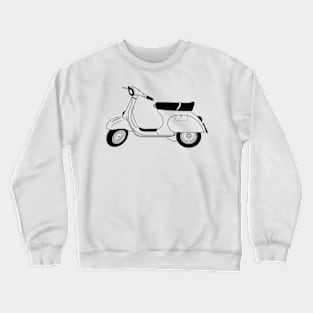 Vespa 125 Primavera Black Outline Crewneck Sweatshirt